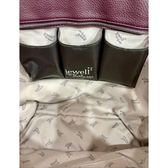 JEWEL by THIRTY-ONE - Like New "Fashion Editor" Jumbo Laptop Tote in Merlot - Picture 11 of 14